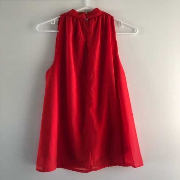 Sleeveless, halter red blouse NWT - Picture 5 of 9